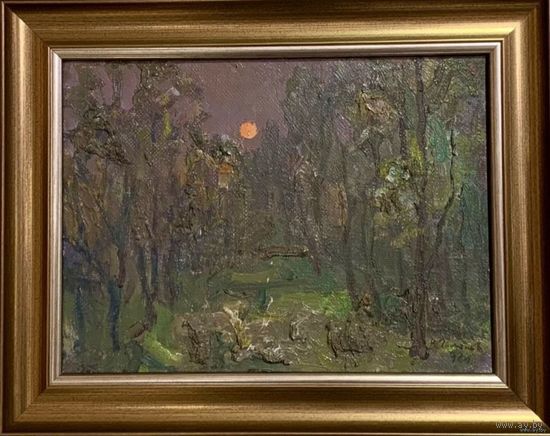 Гомонов В.К "Прыгожая Беларусь", 1992г. Холст , масло. Размер 24х32,5см.