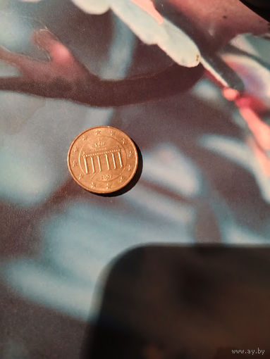 Монета 10 евроцентов 2002 г.