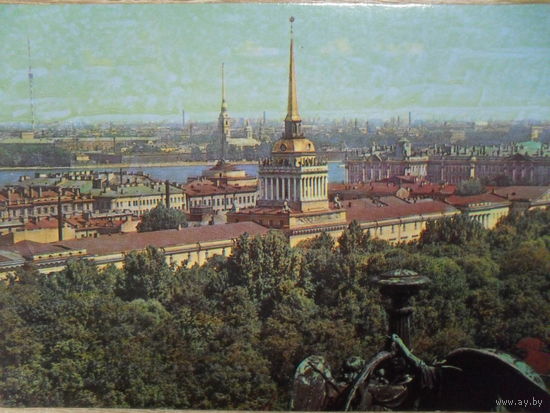 ЧИСТАЯ ПОЧТОВАЯ ОТКРЫТКА. ЛЕНИНГРАД. ПАНОРАМА ГОРОДА. ВЫПУСК К ОЛИМПИАДЕ-80.