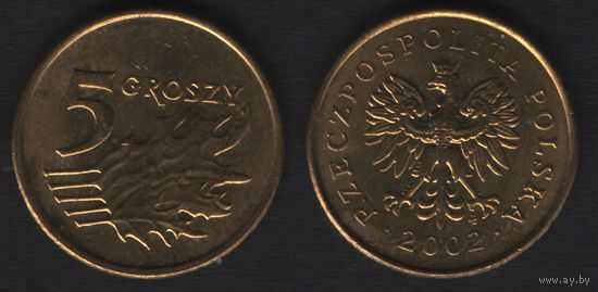 Польша y278 5 грош 2002 год (mw) (_alb2