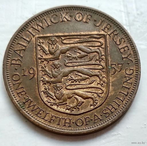 Джерси 1/12 шиллинга, 1957 1-10-4