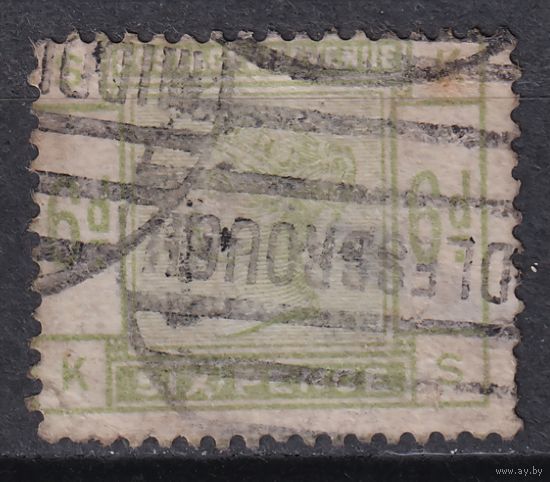 75.Br. Великобритания. Виктория. 6P. 1884 г. Mi.#79.