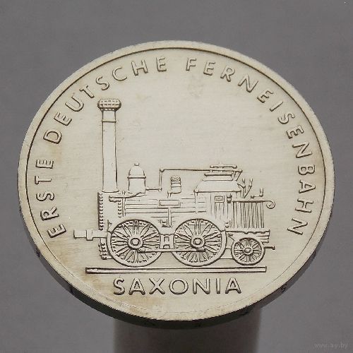 ГДР 5 марок 1988 150 лет первой железной дороге Германии
