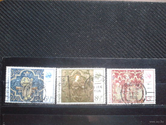 Англия 1976 Рождество, вышивка