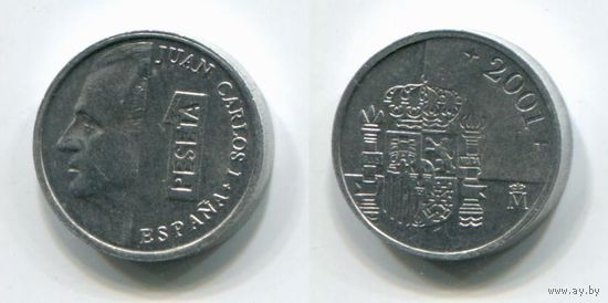 Испания. 1 песета (2001, XF)
