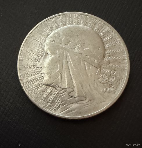 5 злотых 1933 г.  Польша. (2)  Ядвига.  Серебро. ЛЮКС