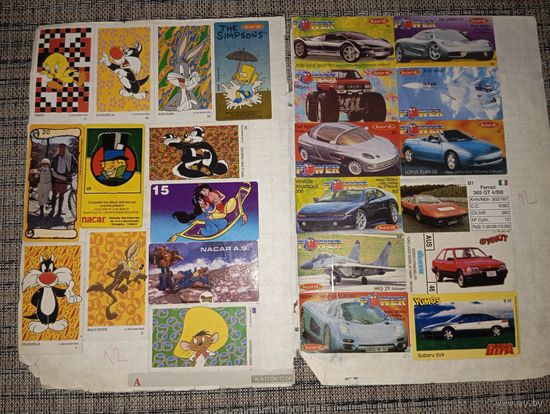 Наклейки 90-х Лот 6