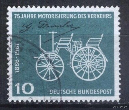 ГЕРМАНИЯ, ФРГ - 1961 [Mi. 363]  Гашеная (DE04)