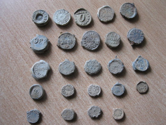 Набор старинных пломб