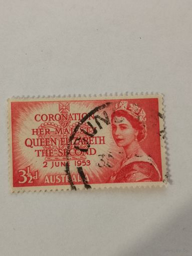 Марка из серии "Коронация Её Величества Королевы Елизаветы II"