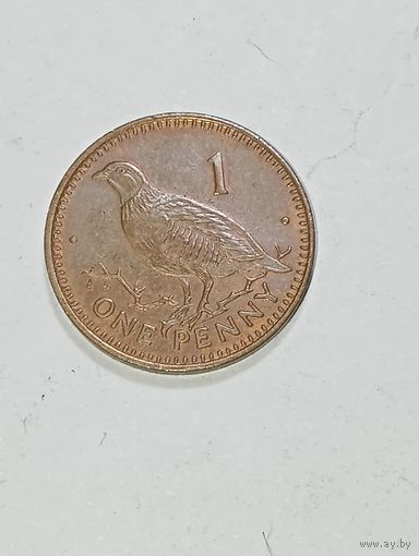 Гибралтар 1 пенс 1995 года .