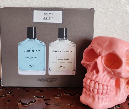 ZARA Набор Green savage + Blue spirit