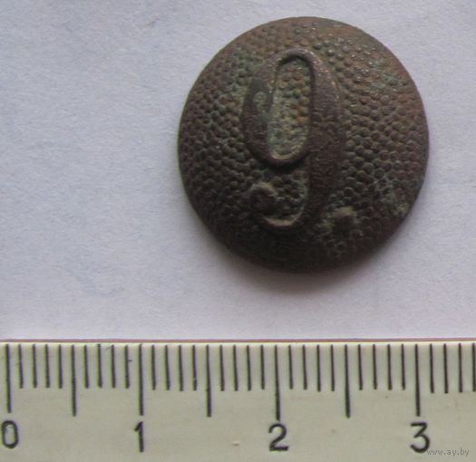 Пуговица германия 9 полк на погон для панно