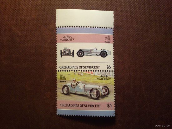 Сент-Винсент и Гренадины 1986 г.Авто./14а/