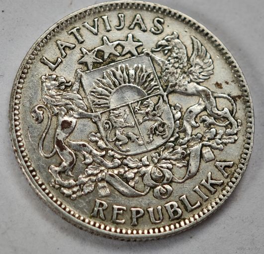 1924 год 1 лат серебро