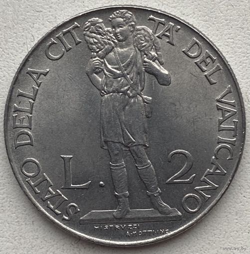 Ватикан 2 лиры 1941 г.