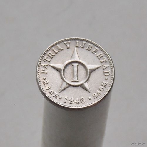 Куба 1 сентаво 1946