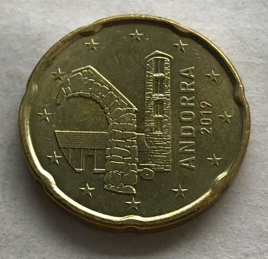 Андорра 20 евроцентов 2019