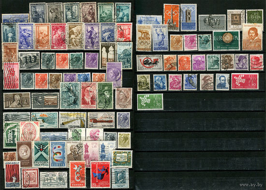 Италия - 1946-1961 - Коллекция марок - 92 марки. Гашеные, MH, MLH, MNH.  (LOT AA3)