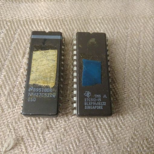 Микросхема M27C512-15, M27C512 EPROM, памяти 512 Кб