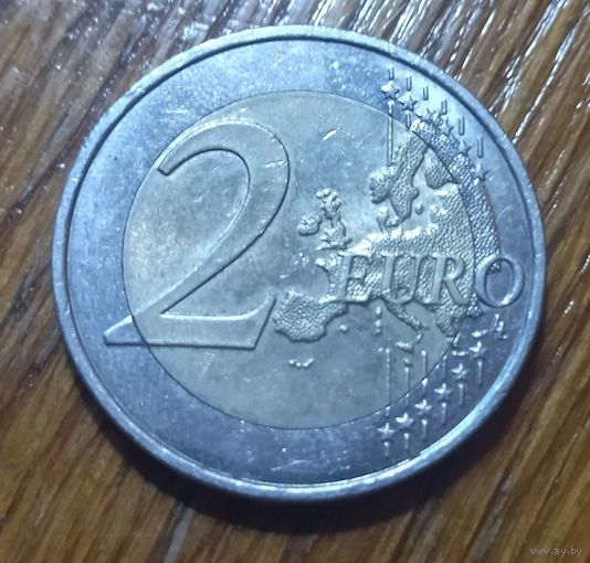 Франция, 2 евро 2016 года, 100 лет со дня рождения Франсуа Миттерана