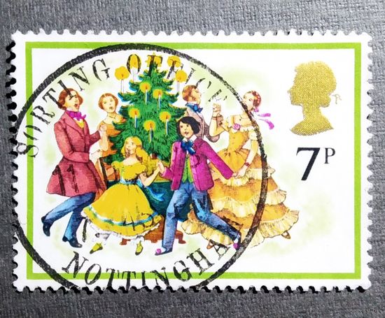 Марка Великобритания 1978 год Рождество