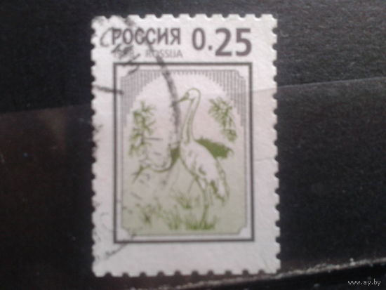 Россия 1999 Стандарт, птицы 25 коп