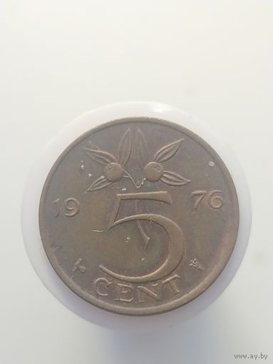 5 центов Нидерланды 1976 год  лот 43