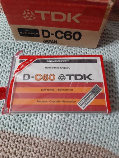 Кассета  TDK D-C60 1979год. Состояние упаковки на фото