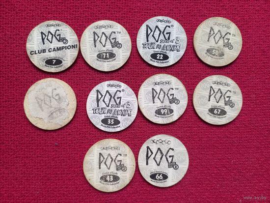 Фишки кепсы caps Pog. Цена за все фишки.