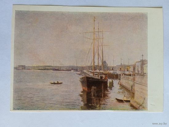 1951. Зайцев. Нева. Почтовая карточка