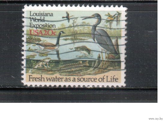 США-1984, (Мих.1694) , гаш.,  Фауна, Птицы (одиночка),