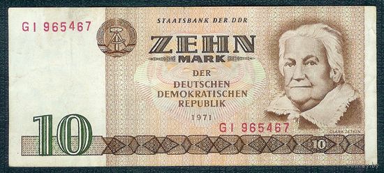 Германия 10 марок 1971 год.