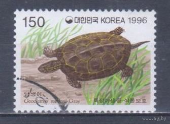 [2441] Корея Южная 1996. Фауна.Черепаха. Гашеная марка.