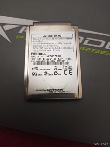 Ретро жёсткий диск HDD 1.8 дюйма Toshiba MK8007GAH
