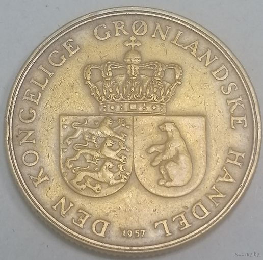 А6.3 Гренландия 1 крона 1957