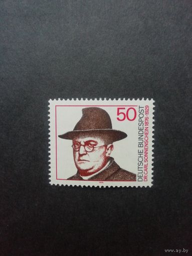 ФРГ 1976 Марка "100 лет со дня рождения Карла Сонненшайна, католического пастора" (чистая**) Mi.892 каталог 0.80 евро