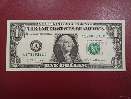 1 доллар США 20017 года, А(BOSTON)