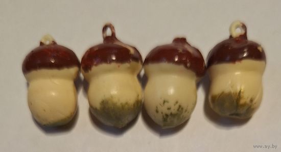 Елочные мини игрушки Гриб из теребовлянского набора Малютка