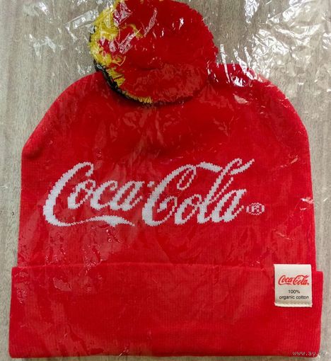 Шапка красная Coca-Cola organic cotton