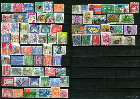 Швейцария - 1941-1993 - Коллекция марок - 77 марок. Гашеные.  (LOT AA4)