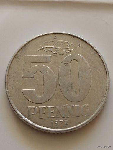 ГДР 50 пфеннигов 1972 г,не частая.