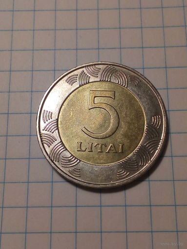 5 лит Литва 2009 год