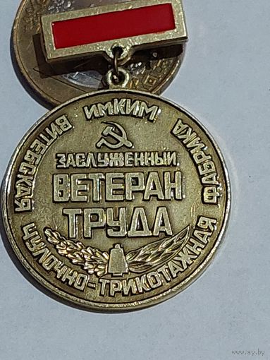 Значок " Заслуженный ветеран труда Витебск "