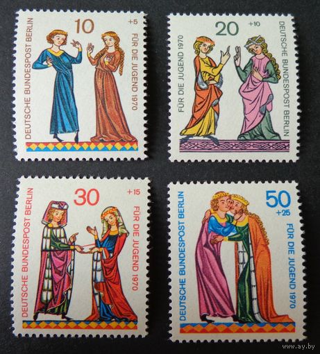 Западный Берлин 1970 Mi354-57 MNH