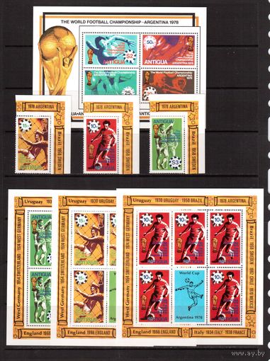 Антигуа -1978,(Мих.513-515,Бл.37)  ** + 3 м/л Спорт, ЧМ-1974 по футболу