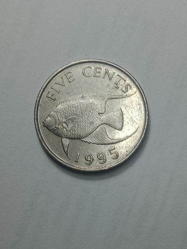Бермудские острова 5 центов  1995  года .