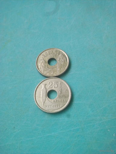 Испания 25 писет 1997г.