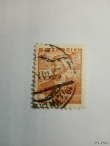 Австрия 1934 Стандарт, народные костюмы. 2 гроша