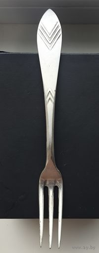 Старинная вилка Польша серебрение